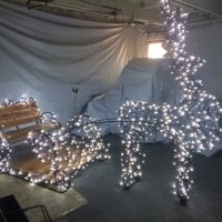 Сани с оленем